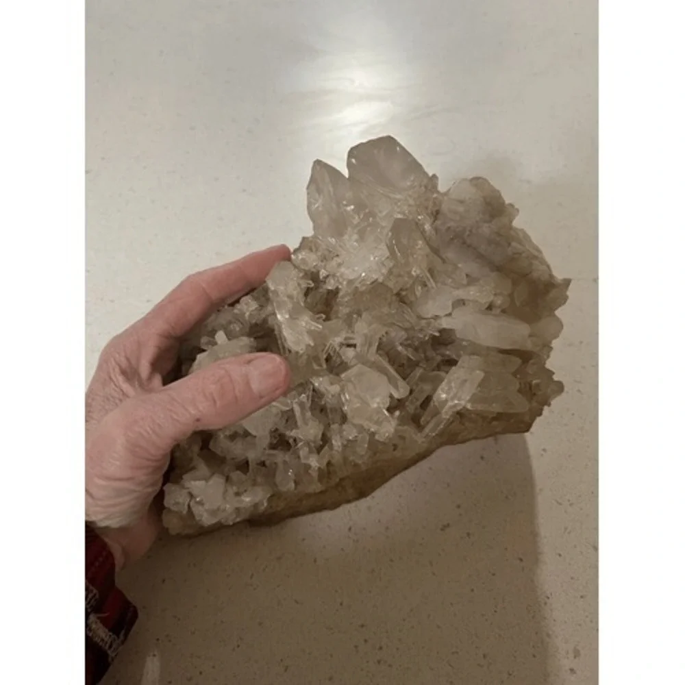 Six Plus Pound Many Points Quartz on Matrix Museum Quality Cabinet Specimen